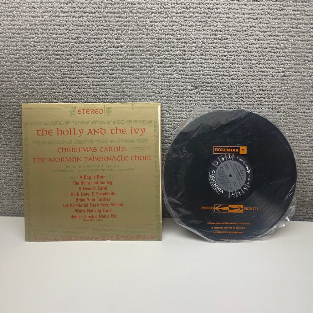 The Holly and the Ivy Christmas Carols Mormon Tabernacle Choir Vinyl LP MS 6192